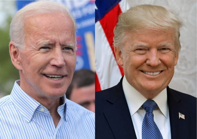 Yhdysvaltain presidentit Joe Biden ja Donald Trump