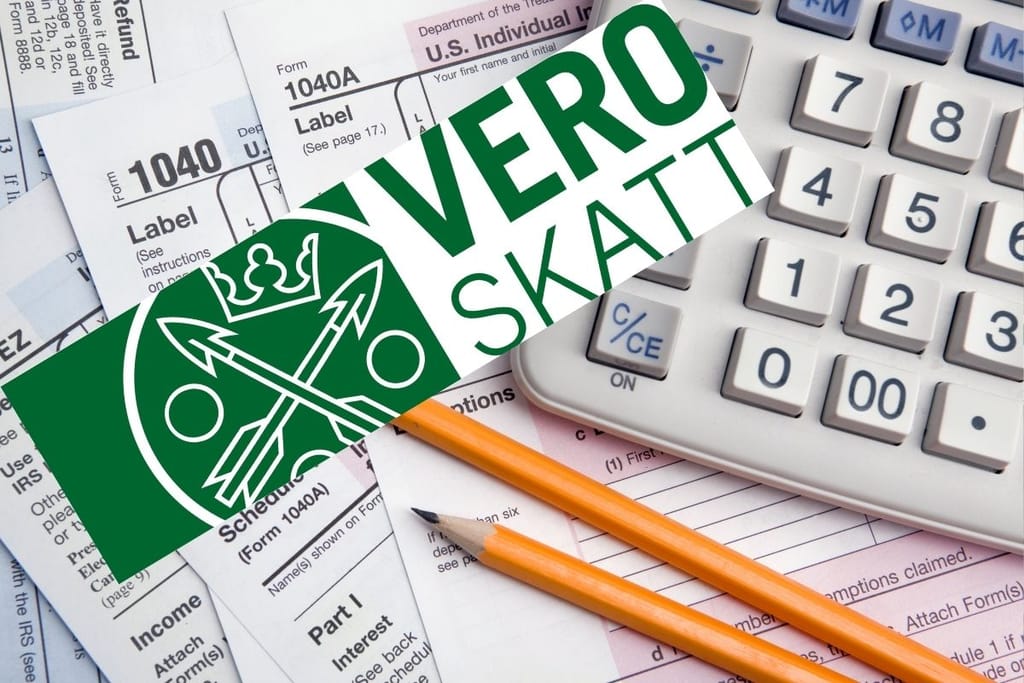 Verotus ja kunnallisvero Suomessa – laskin, veroilmoituslomakkeet ja Verohallinnon logo