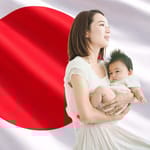 äiti ja vauva Japani syntyvyys kriisi perhe Japani väestökehitys